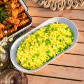 Orez basmati cu curry și mazăre